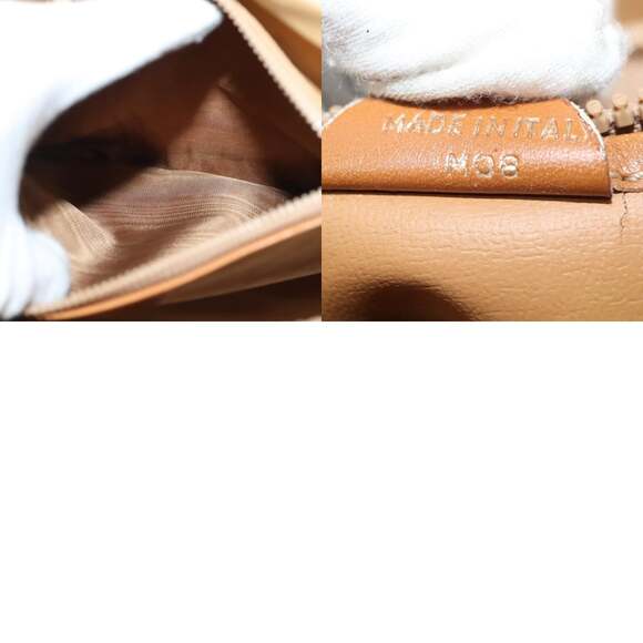 CELINE Macadam Canvas Shoulder Bag Pvc Beige Gold - Picture 13 of 13